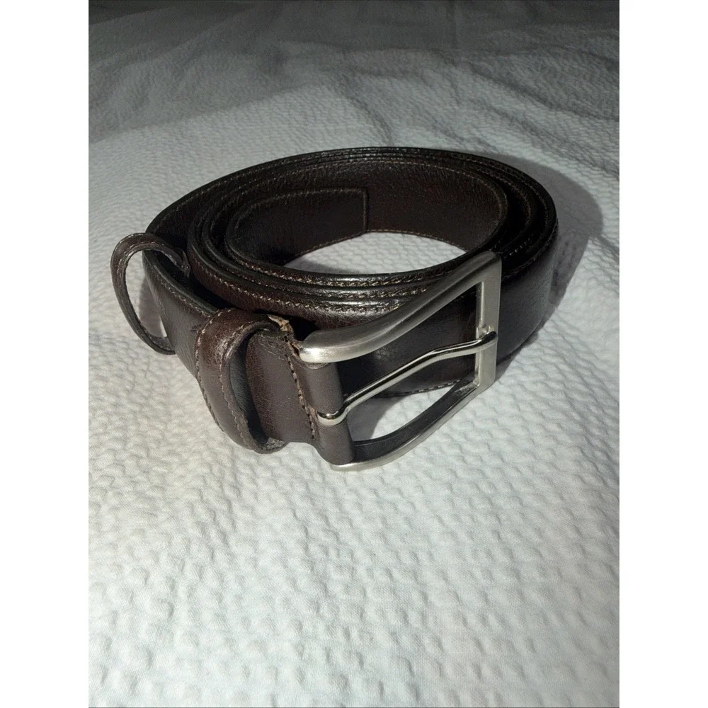 Cappelletti Vera Pelle Made In Italy Mens Brown Leather Belt 205/35